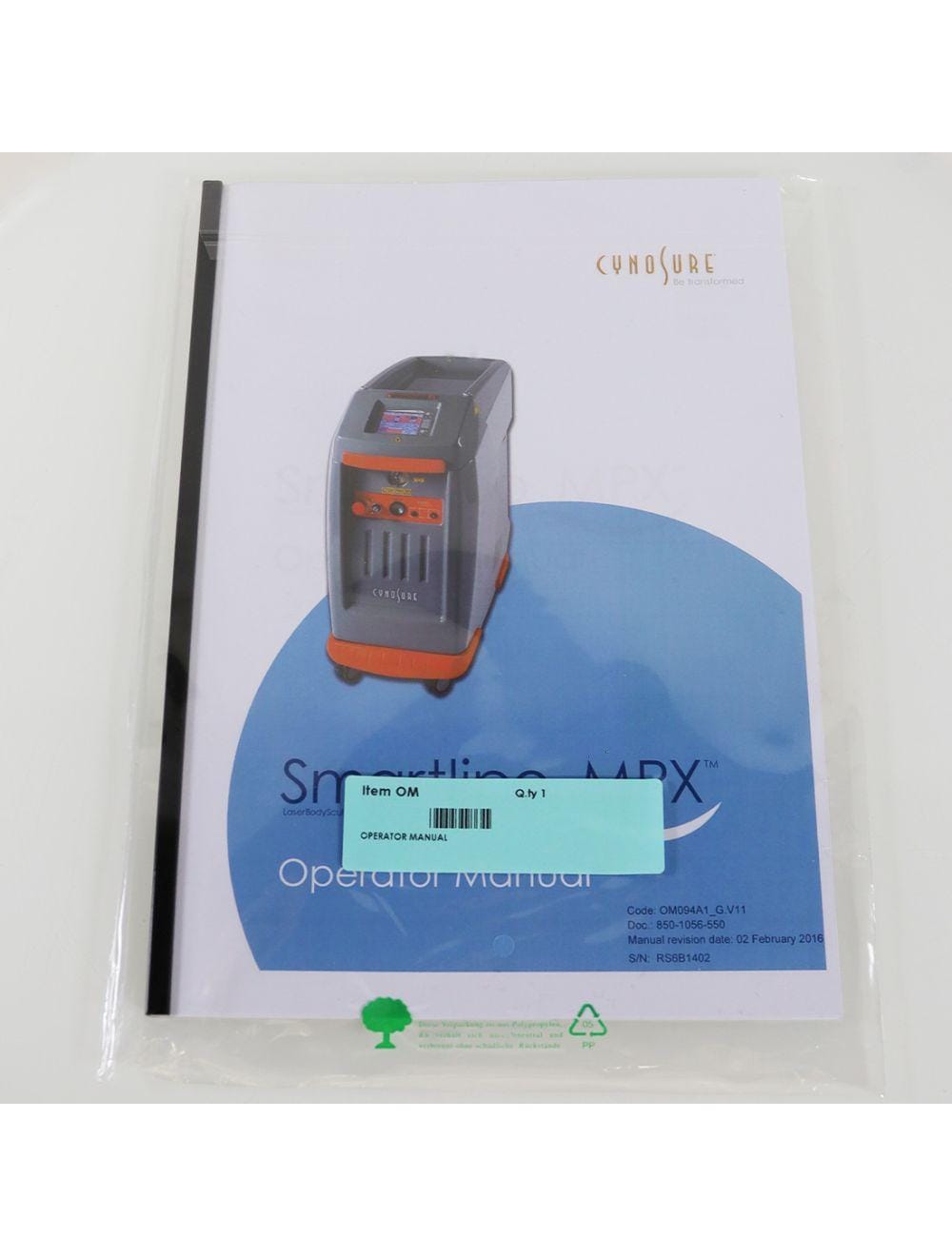 Never Used 2015 Cynosure SmartLipo MPX Body Sculpt NON-RFID Laser System