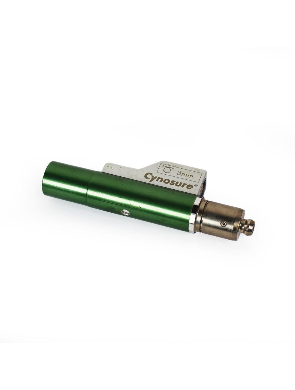 Cynosure Apogee MPX Laser 3mm Handpiece Optic Cartridge Green Pulsed Dye Part