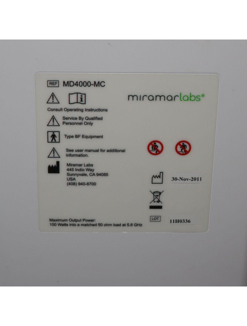 2011 MiraMar MiraDry Hyperhidrosis Mira Dry Under Arm Sweat Microwave MD4000-MC