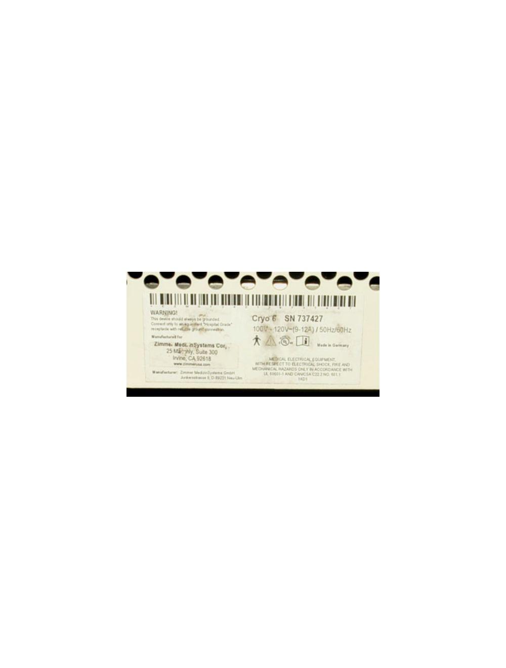 737427 - 11-08-2016 - Sold Epidermal Skin Cooling System Zimmer Cryo 6 Chiller with Articulating Arm Cryo6