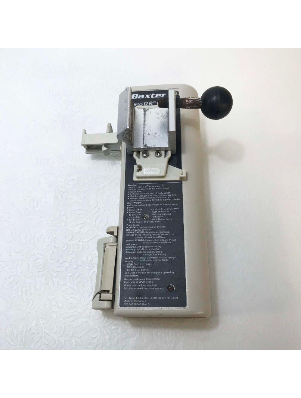 Baxter Infus OR Propofol Label 60cc IV Infusor Pump Bolus Infusion Unit