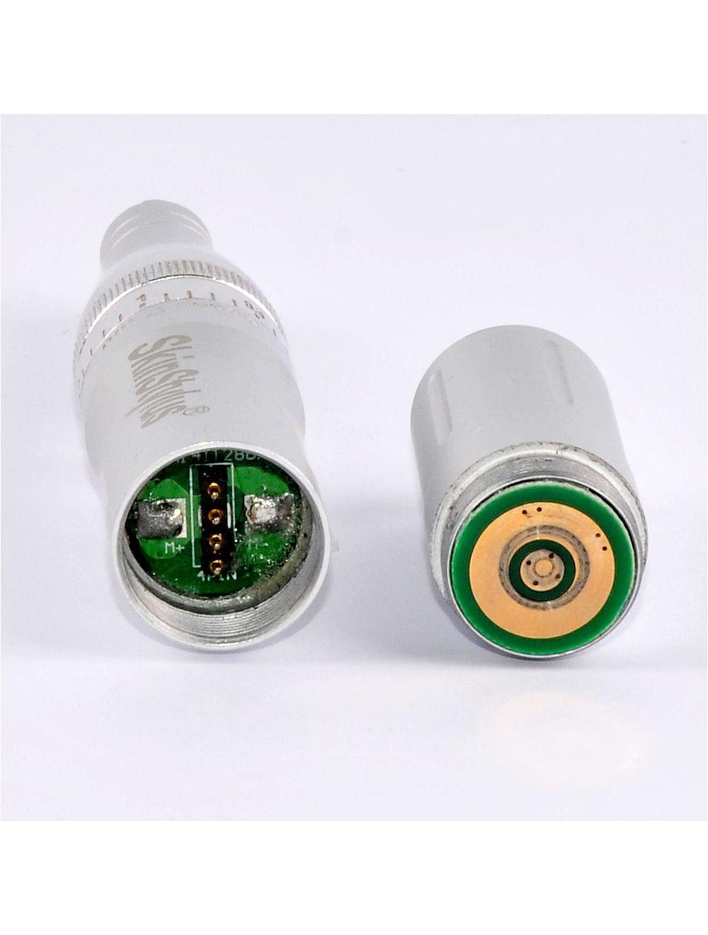 SkinStylus Microneedling Silver Pen &amp; Battery &amp; Charger Set 4-Pin Contact Type