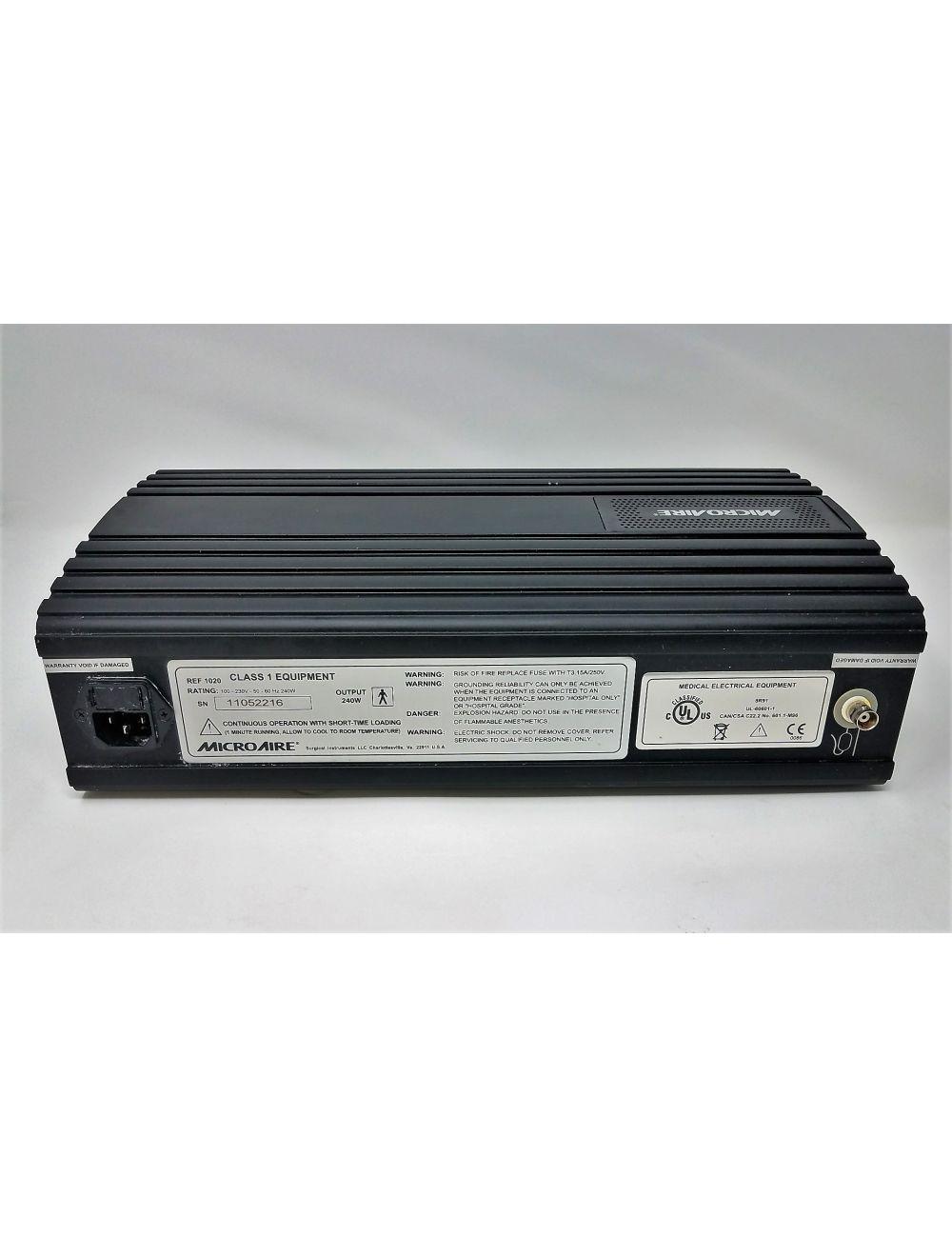 Microaire 1020 PAL Power Unit Console Assisted Fat Removal Reduction Extraction
