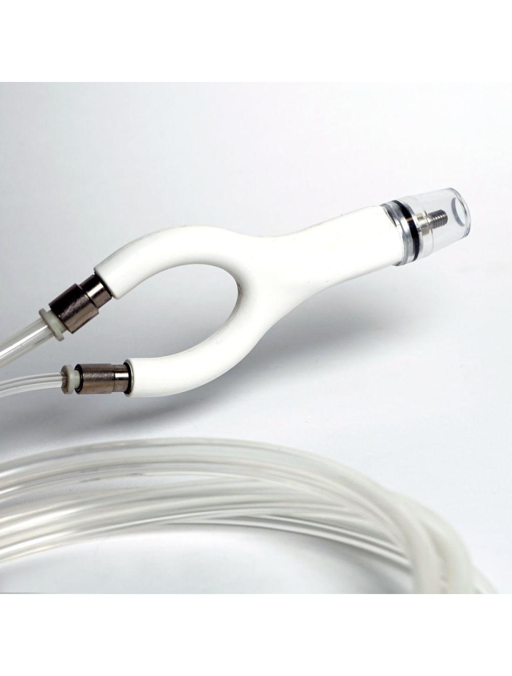 Envy Medical SilkPeel Pore Clarifying "Y" White Hand Piece A0170 w/Clear Tubing image 2