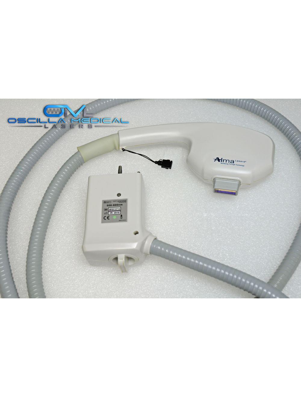 2015 Alma Harmony XL Pro Laser Dye VL HandPiece 500-600nm Vascular Lesions image 2